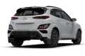 Picture of Rally Armor 22-23 Hyundai Kona N-Line Black UR Mud Flap w-White Logo