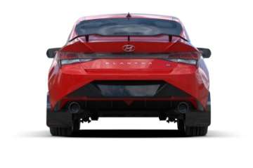 Picture of Rally Armor 22-23 Hyundai Elantra N &amp; N Line Black UR Mud Flap w-Red Logo