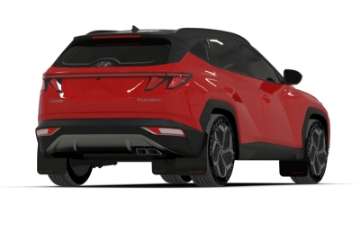 Picture of Rally Armor 22-24 Hyundai Tucson Black UR Mud Flap - Metallic Black Logo