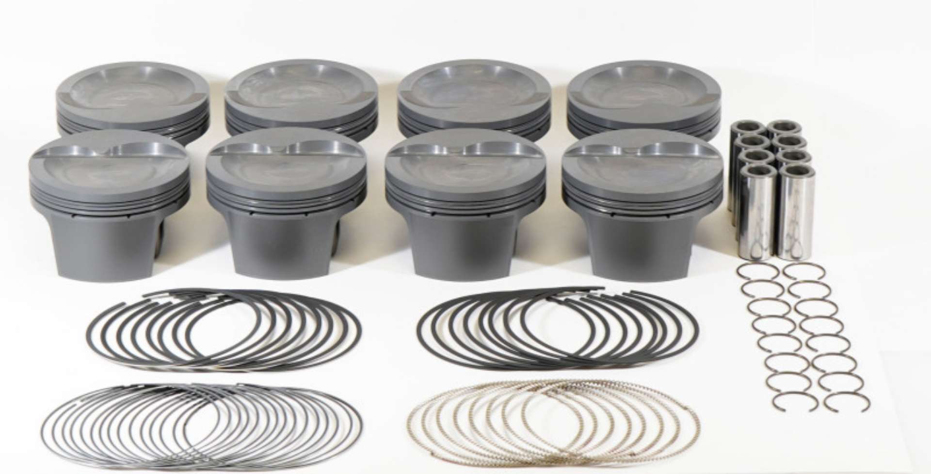 Picture of Mahle MS Pistons Ford 428 cid  4-125in Bore 4-0 Stroke 6-250 Rod 0-927 Pin -26cc 9-9 CR Set of 8