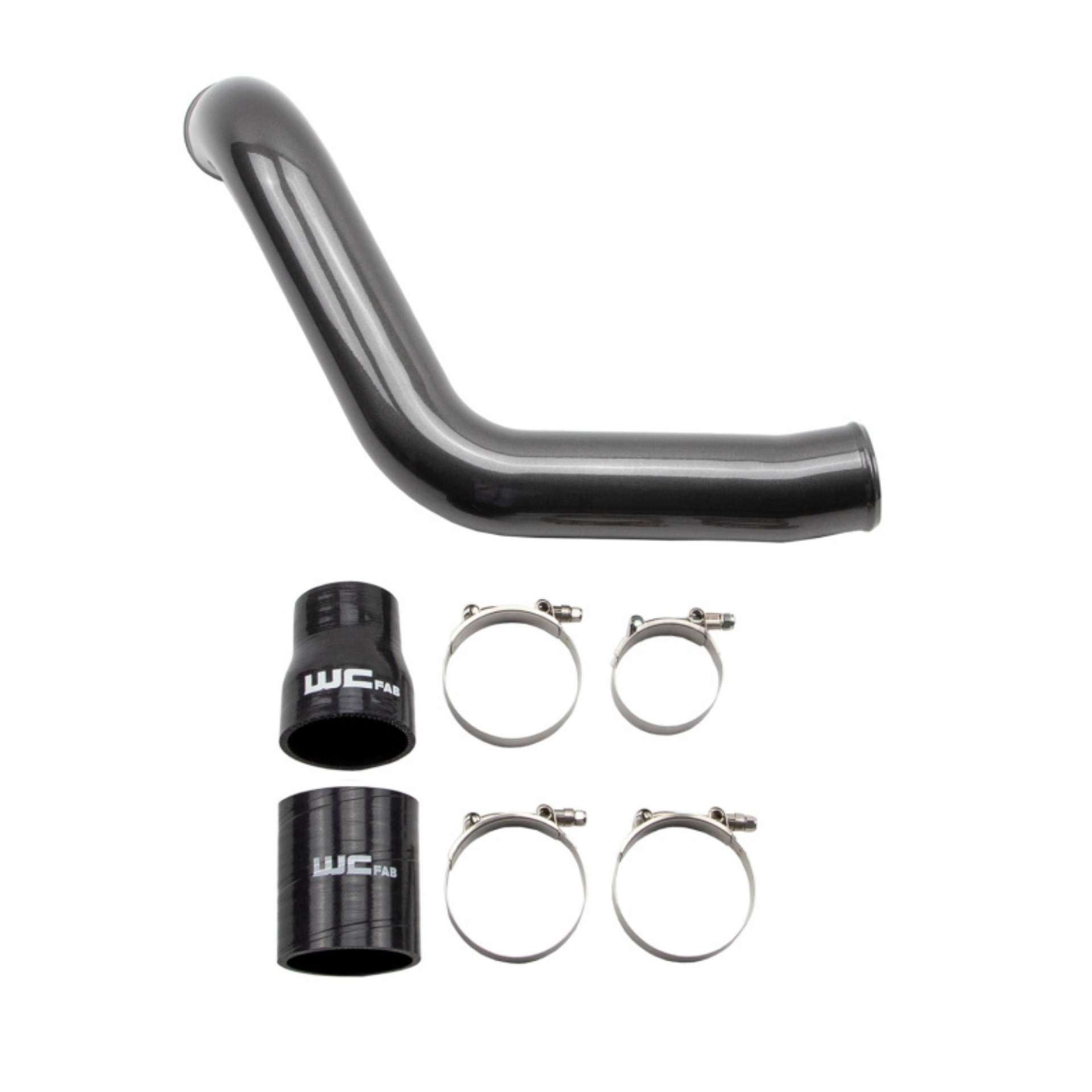 Picture of Wehrli 2004-5-05 Chevrolet LLY Duramax Passenger Side 3in Intercooler Pipe - Flat Black