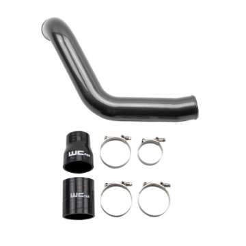 Picture of Wehrli 2004-5-05 Chevrolet LLY Duramax Passenger Side 3in Intercooler Pipe - Gloss Black