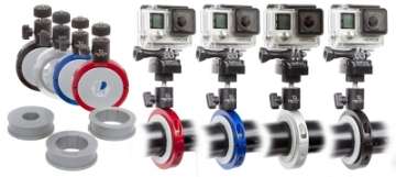 Picture of Daystar Pro Mount POV Camera Mounting System Fits Most Pairo Style Cameras Red Anodized Finish