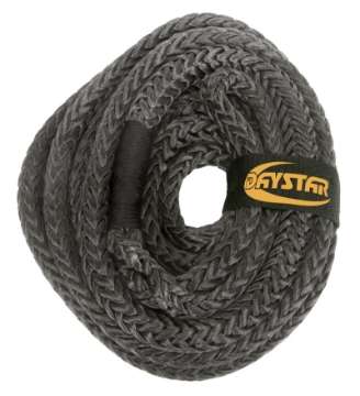 Picture of Daystar 25 Foot Recovery Rope W-Loop Ends and Nylon Recovery Bag 7-8 x 25 Foot Black Rope