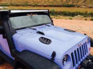 Picture of Daystar 2007-2018 Jeep Wrangler JK Hood Side Vent Kit Right and Left Black Pair