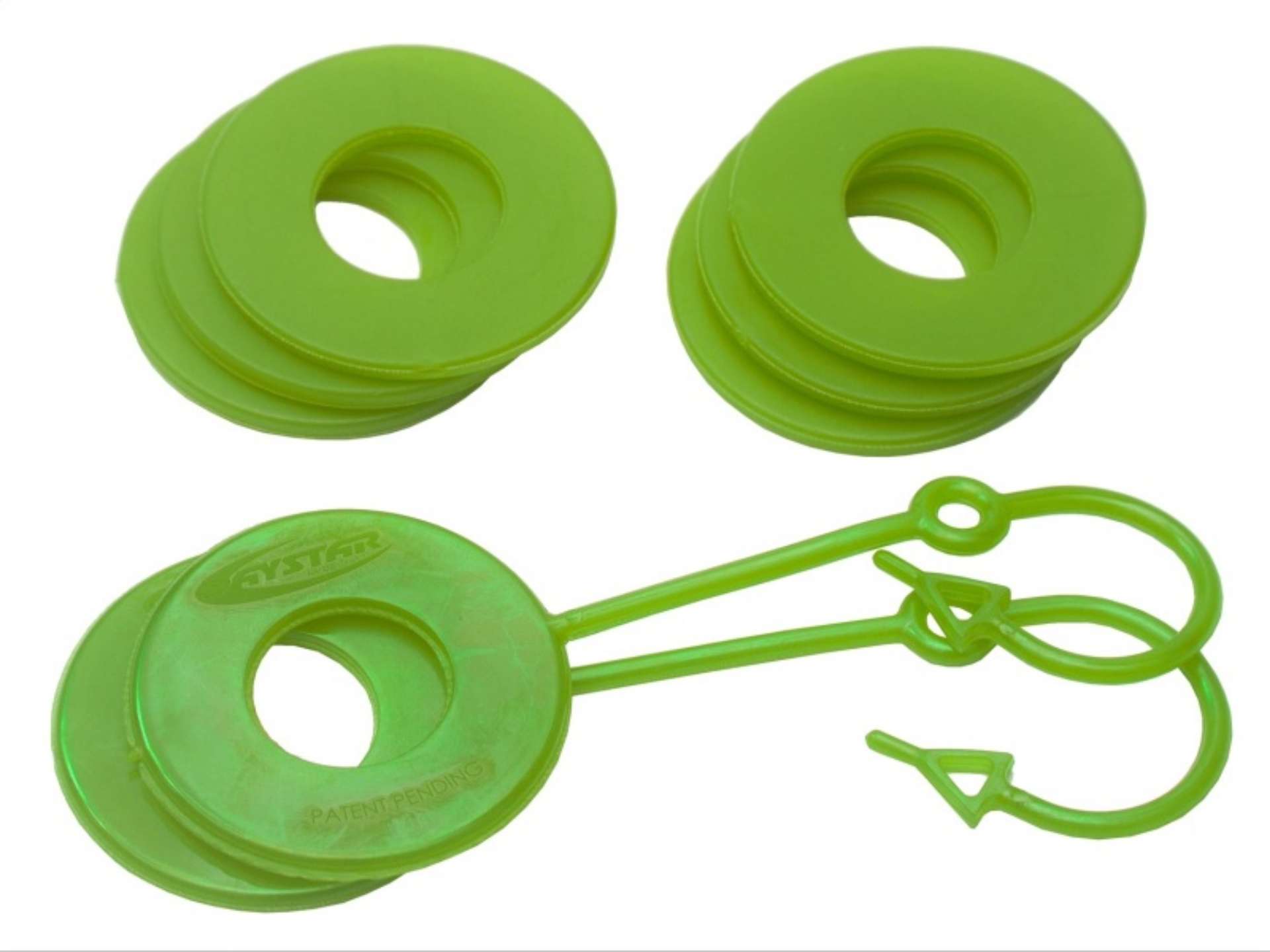 Picture of Daystar Fluorescent Green D Ring Isolator w-Lock Washer Kit