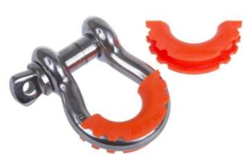 Picture of Daystar D-Ring Shackle Isolator Fluorescent Orange Pair