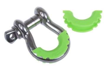 Picture of Daystar D-Ring Shackle Isolator Fluorescent Green Pair