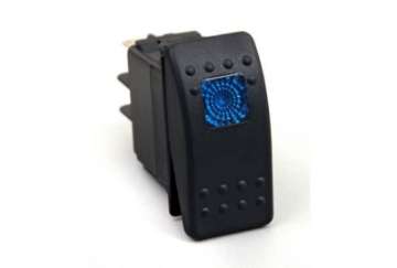 Picture of Daystar Rocker Switch Blue Light 20 AMP Single Pole