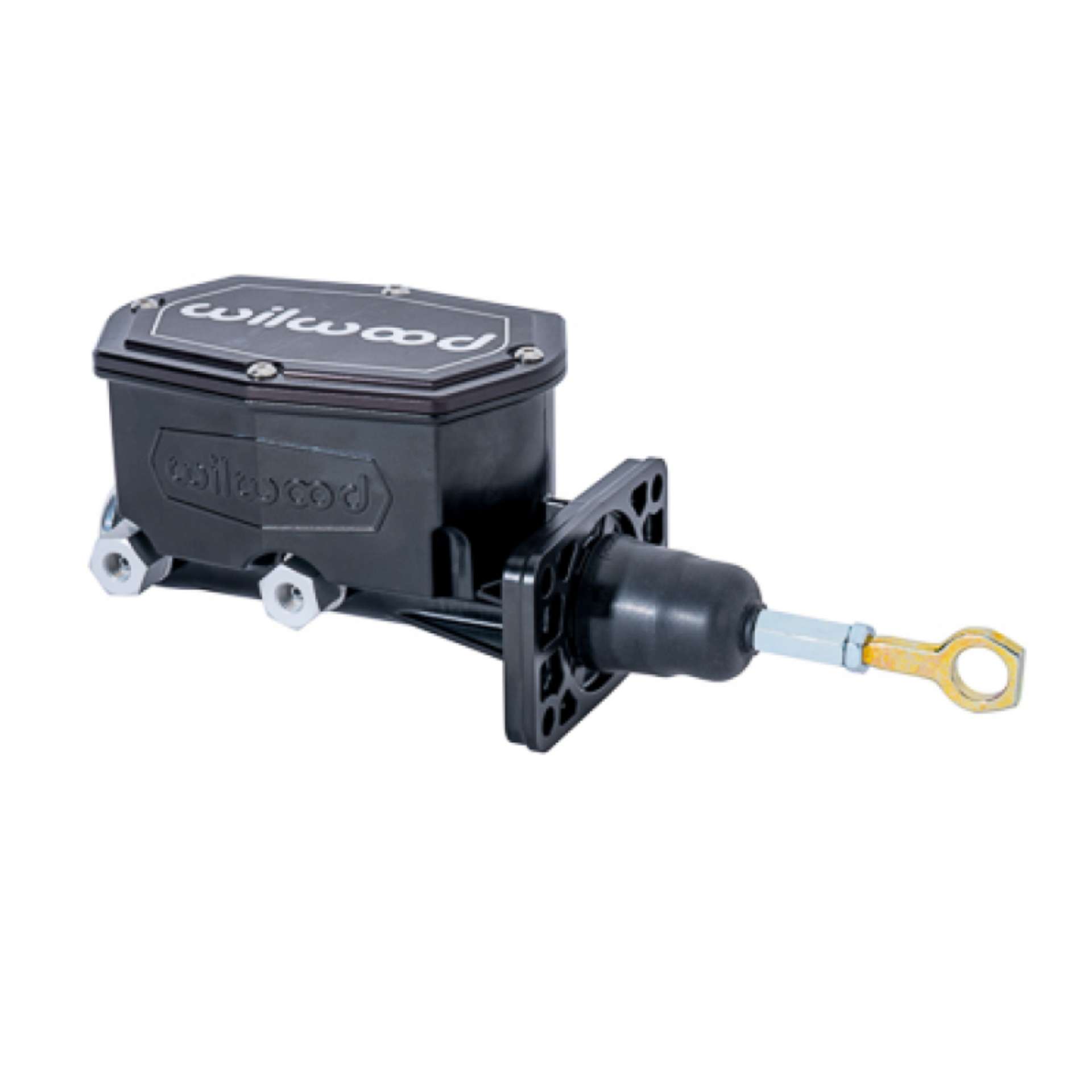 Picture of Wilwood Compact Tandem Master Cylinder w- Mopar 4 Bolt Flange w- Pushrod 15-16in Bore - Black