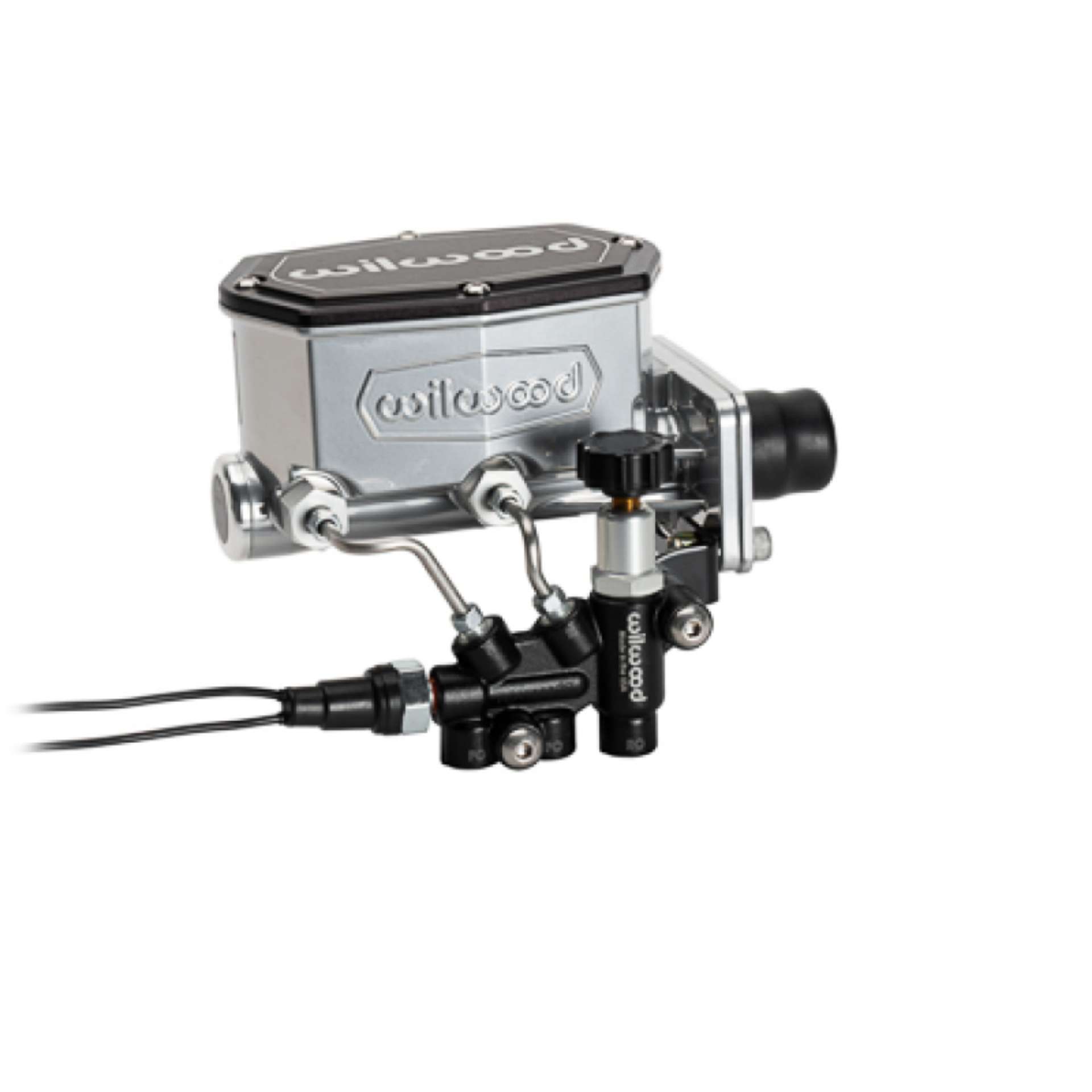 Picture of Wilwood Compact Tandem Master Cylinder w- Combination Valve 1-1-8in Bore - Chrome