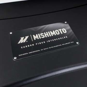 Picture of Mishimoto Universal Carbon Fiber Intercooler - Matte Tanks - 600mm Black Core - C-Flow - C V-Band