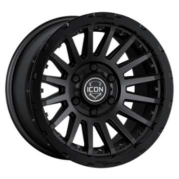 Picture of ICON Recon Pro 17x8-5 5x5 -6mm Offset 4-5in BS 71-5mm Bore Satin Black Wheel