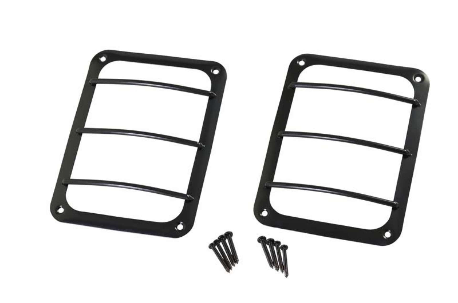 Picture of Kentrol 07-18 Jeep Wrangler JK Taillight Guard Pair - Powdercoat Black