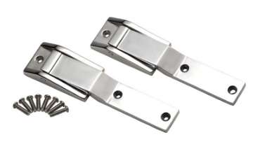 Picture of Kentrol 97-04 Jeep Wrangler TJ Tailgate Hinge Pair - Polished Silver