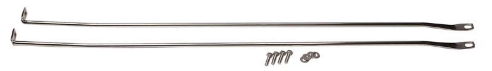 Picture of Kentrol 97-06 Jeep Wrangler TJ Strut Rod Kit - Polished Silver