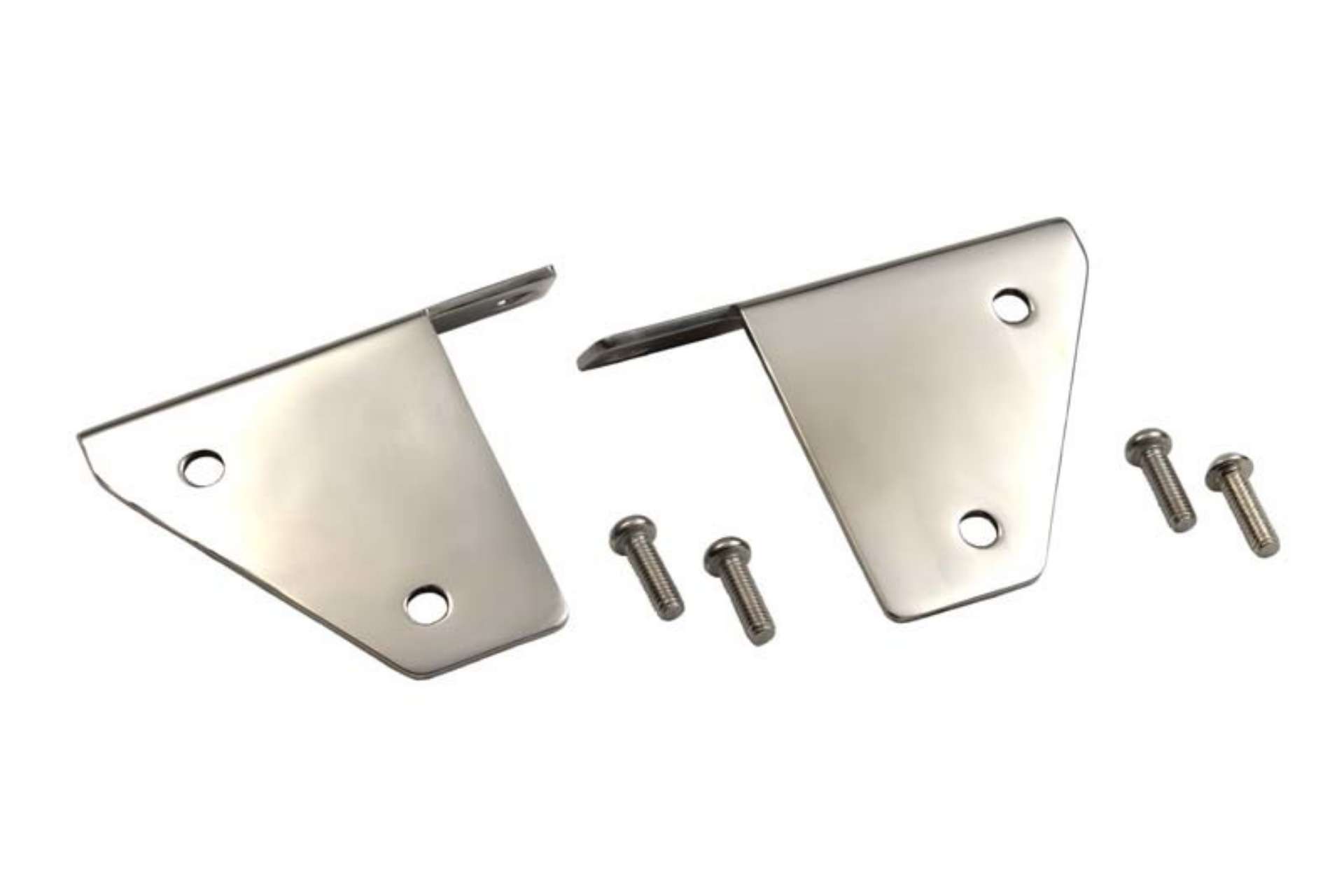 Picture of Kentrol 76-95 Jeep CJ-Wrangler YJ Spot Light Bracket Pair - Polished Silver