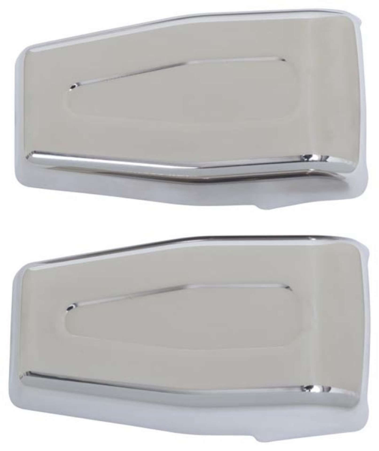 Picture of Kentrol 07-18 Jeep Wrangler JK Liftgate Hinge Overlays Pair - Polished Silver