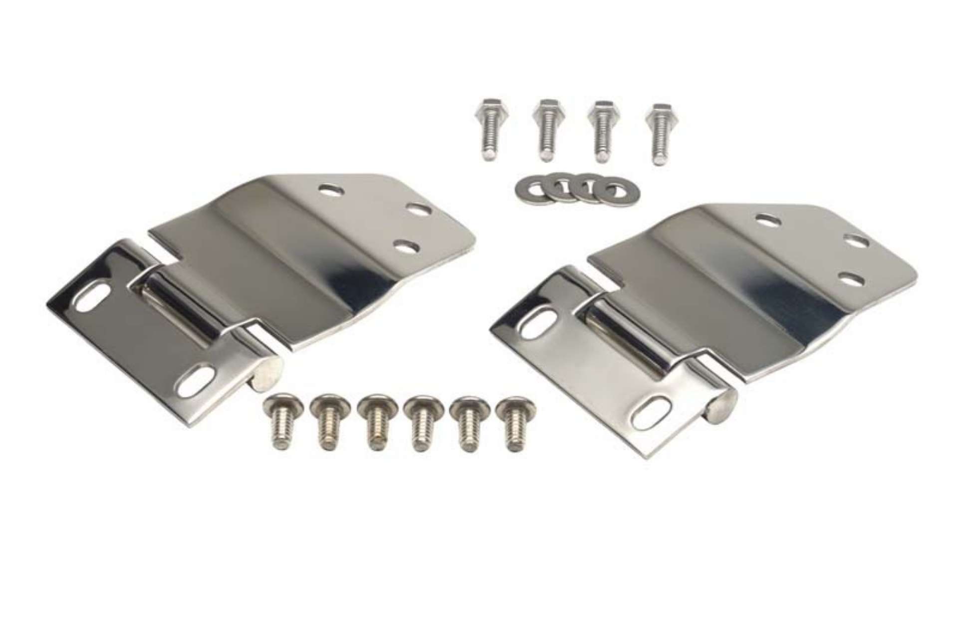 Picture of Kentrol 77-86 Jeep CJ7 Liftgate Hinge Pair - Polished Silver