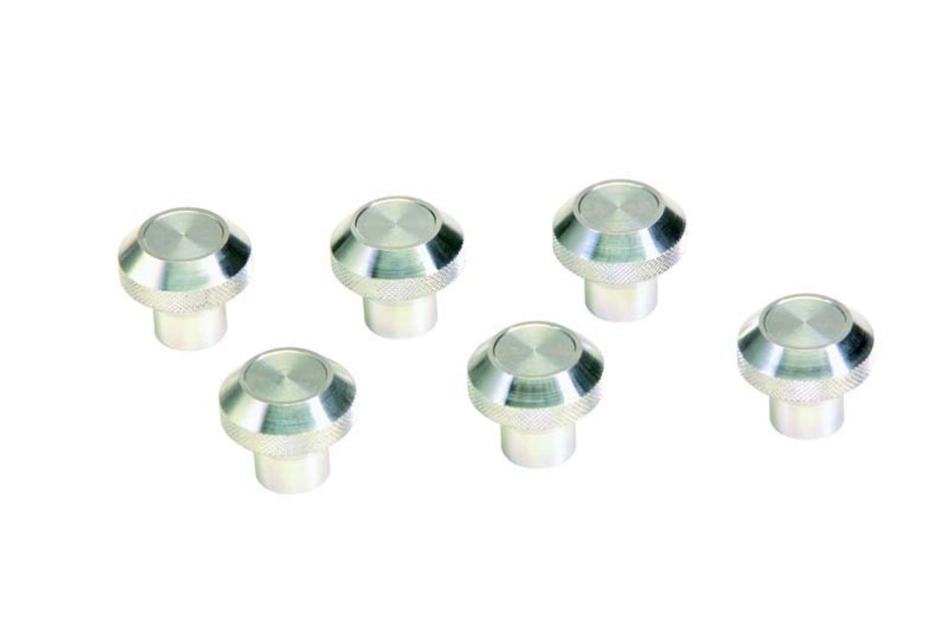 Picture of Kentrol 76-86 Jeep CJ Interior Knob Set 6 Pieces - Polished Silver