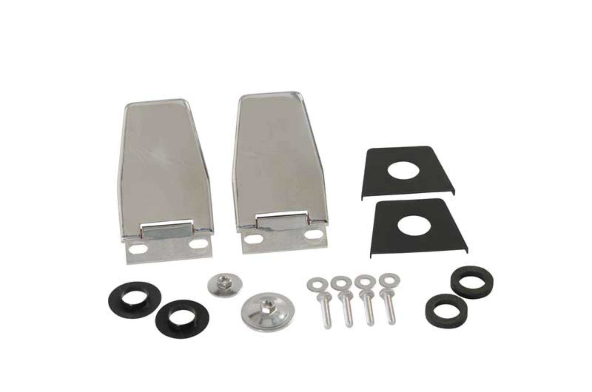 Picture of Kentrol 87-06 Jeep Wrangler TJ-YJ Hardtop Liftgate Hinge Pair - Polished Silver