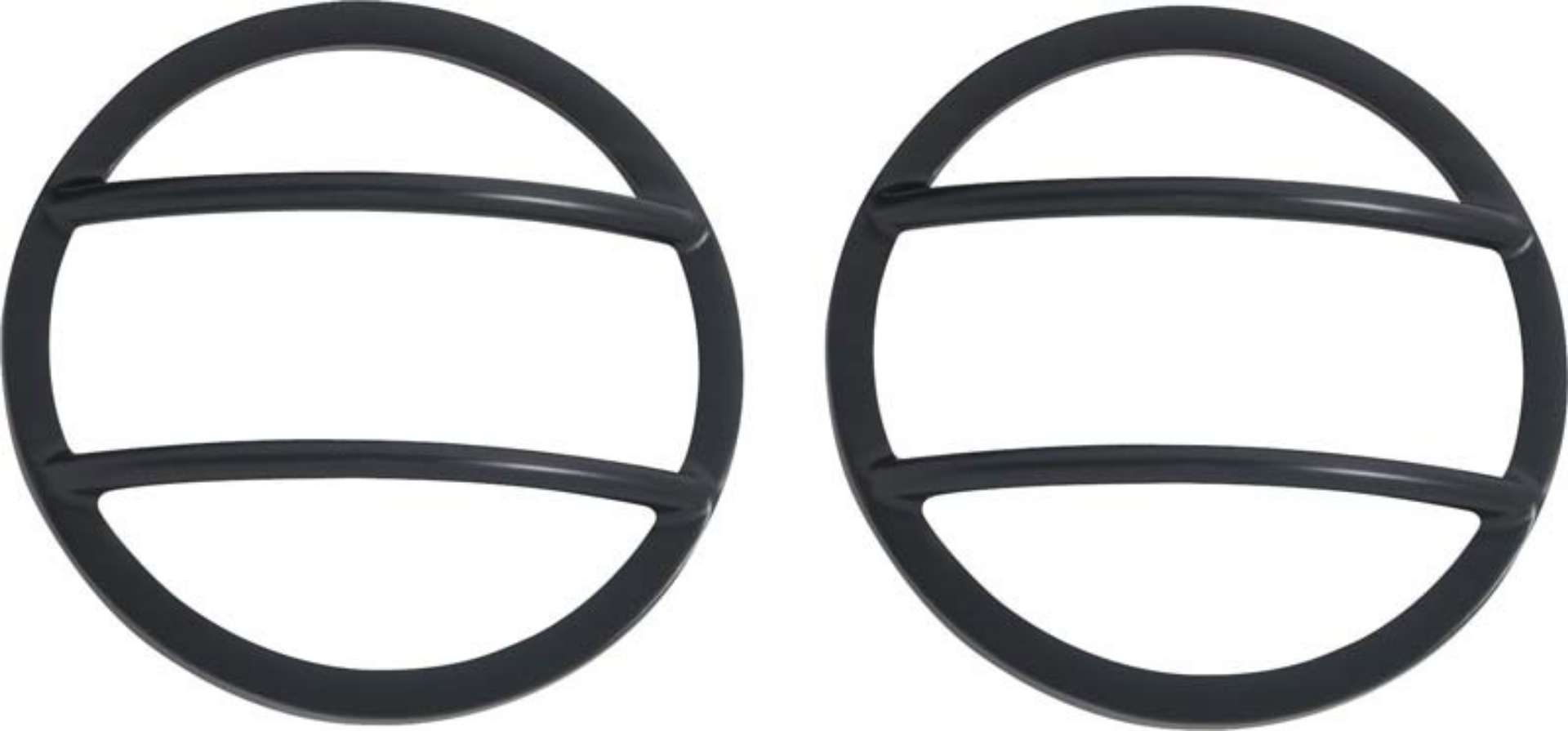 Picture of Kentrol 07-18 Jeep Wrangler JK Front Marker Covers Pair - Powdercoat Black