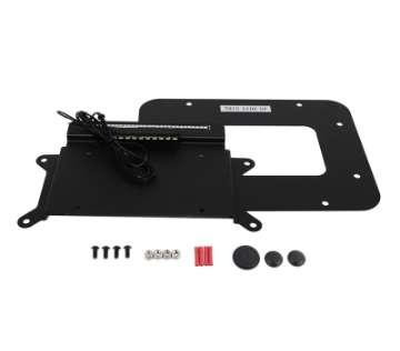 Picture of Kentrol 07-18 Jeep Wrangler JK BackSide License Plate Mount with LEDs - Textured Black