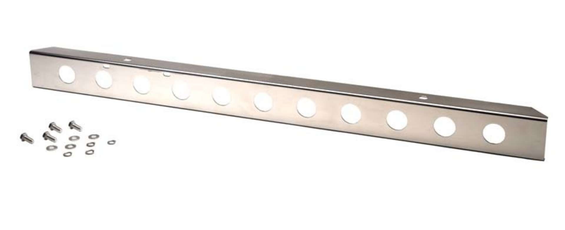 Picture of Kentrol 87-95 Jeep Wrangler YJ 54 Inch Front Bumper with holes - Polished Silver