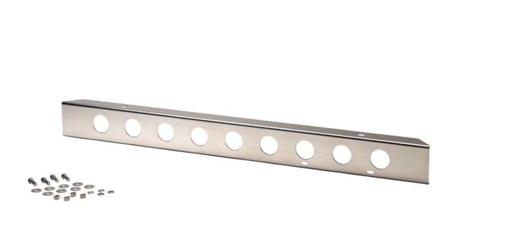 Picture of Kentrol 45-86 Jeep CJ 42 Inch Front Bumper with holes - Polished Silver