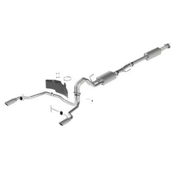 Picture of Ford Racing 21-22 F-150 2-7L-3-5L-5-0L Rear Exit Sport Exhaust - Chrome Tips