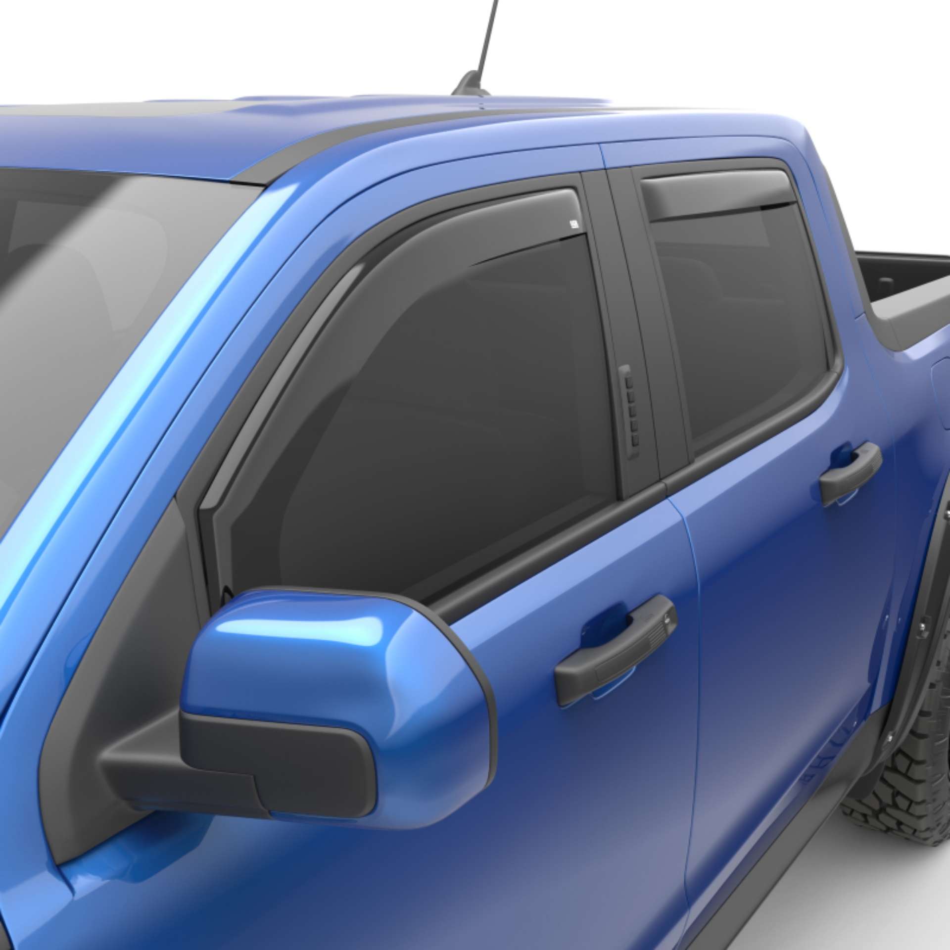 Picture of EGR 22-23 Ford Maverick Lariat XL XLT Front-Rear Window Visors - Dark Smoke Finish