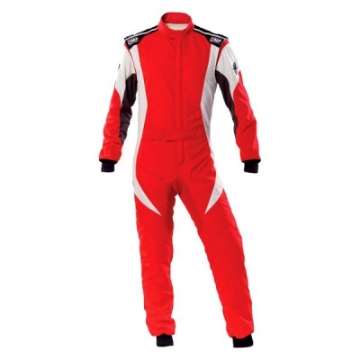 Picture of OMP First Evo Overall Red-White - Size 42 Fia 8856-2018