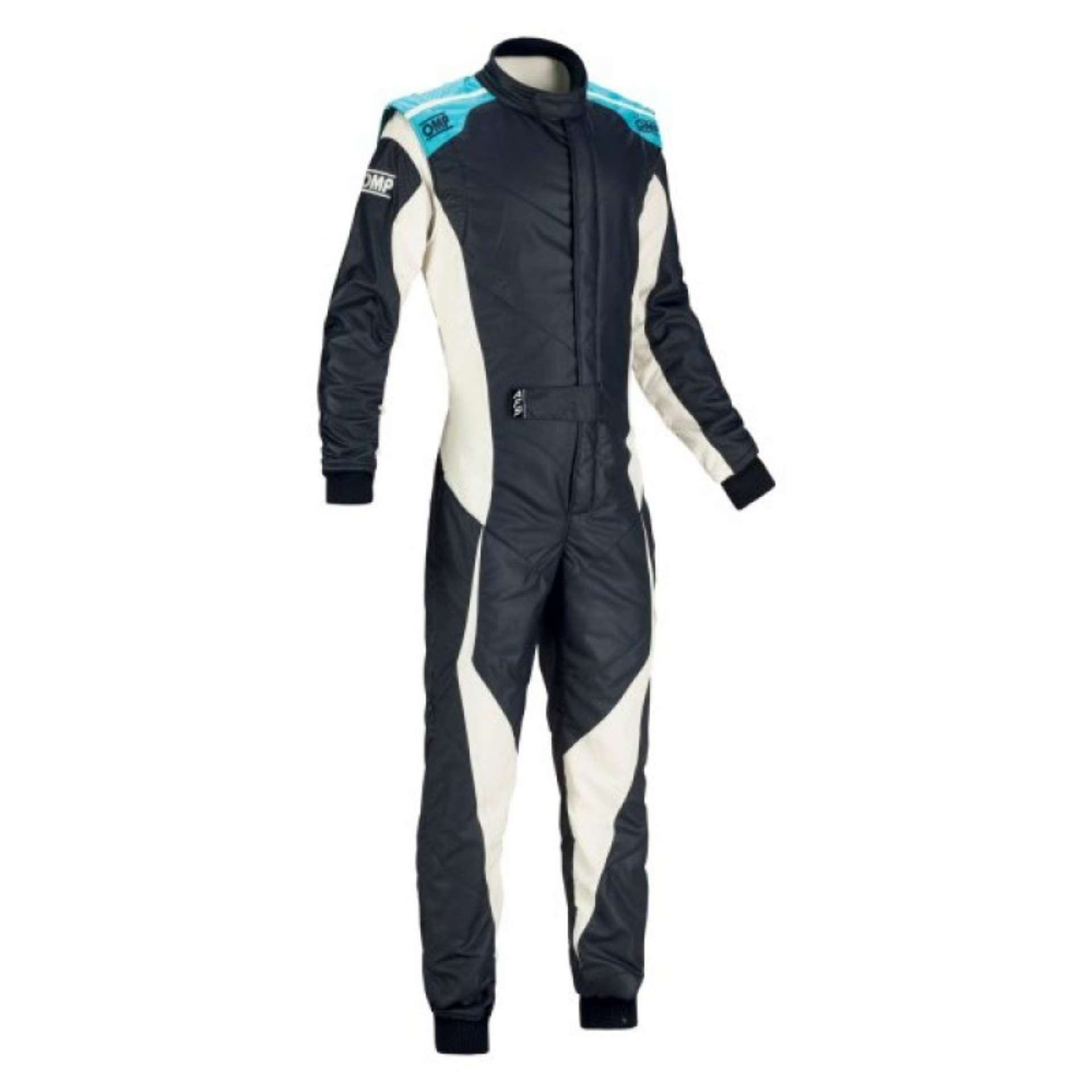 Picture of OMP Tecnica Evo Overall My21 Navy-Cyan - Size 44 Fia 8856-2018