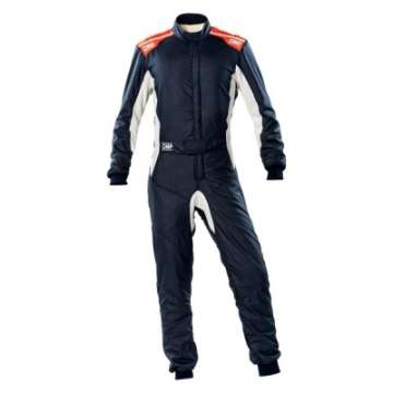 Picture of OMP One-S Overall Navy Blue-F Orange - Size 46 Fia 8856-2018