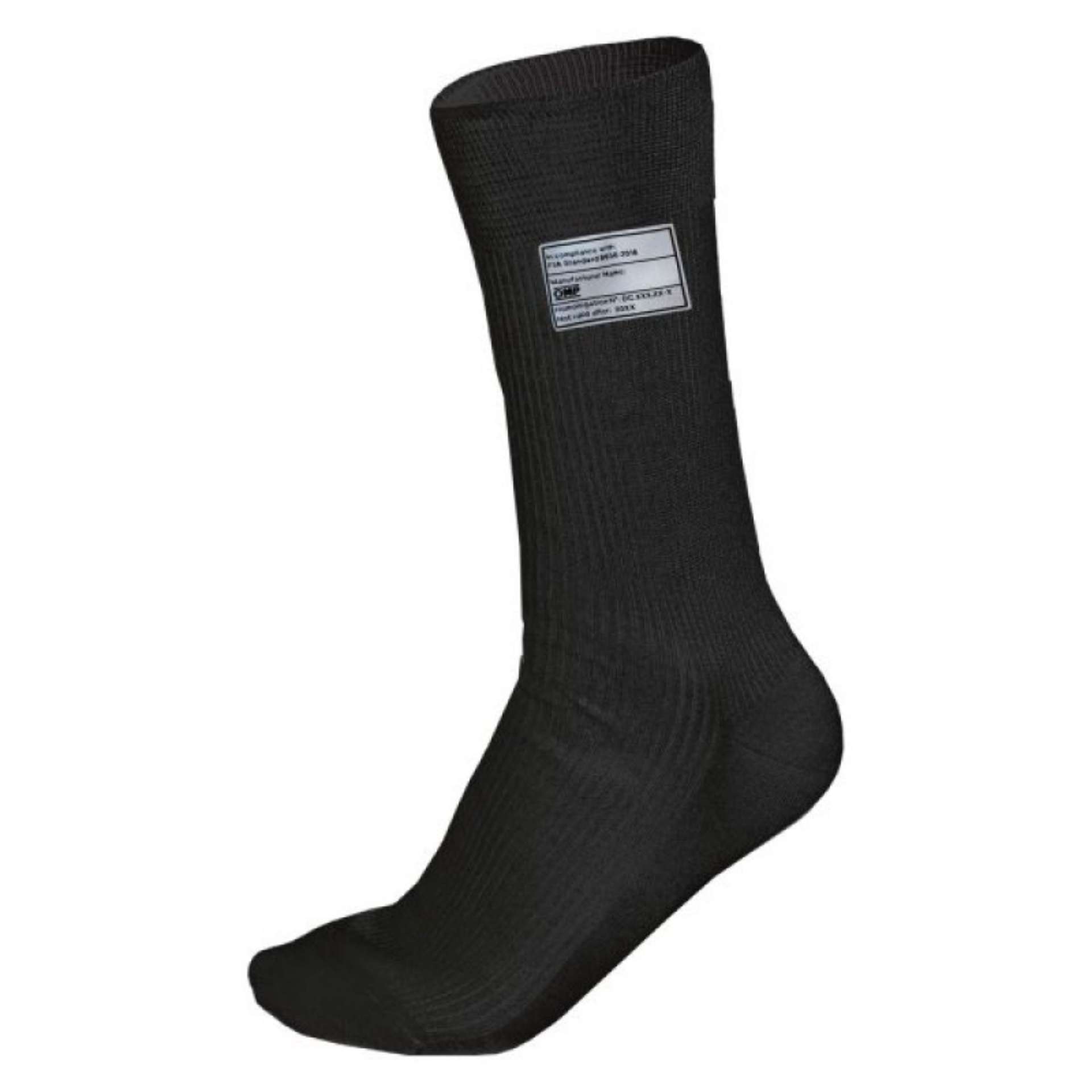 Picture of OMP Nomex Socks Fia 8856-2018 Black - Size M