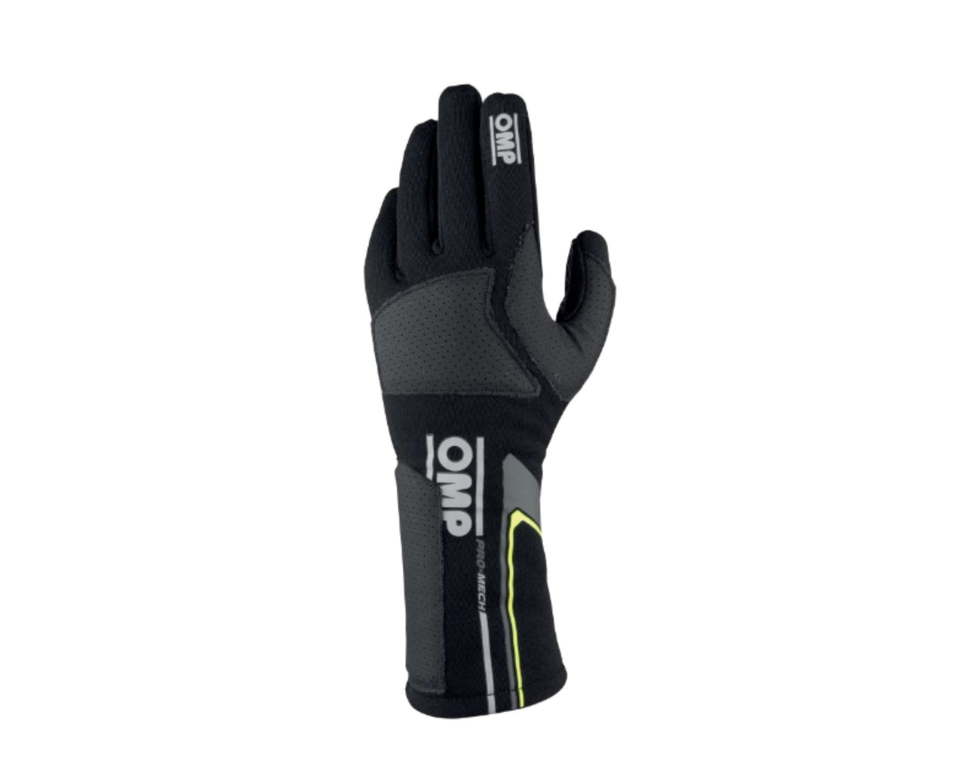 Picture of OMP Pro Mech Evo Gloves Black - Size L Fia 8856-2018