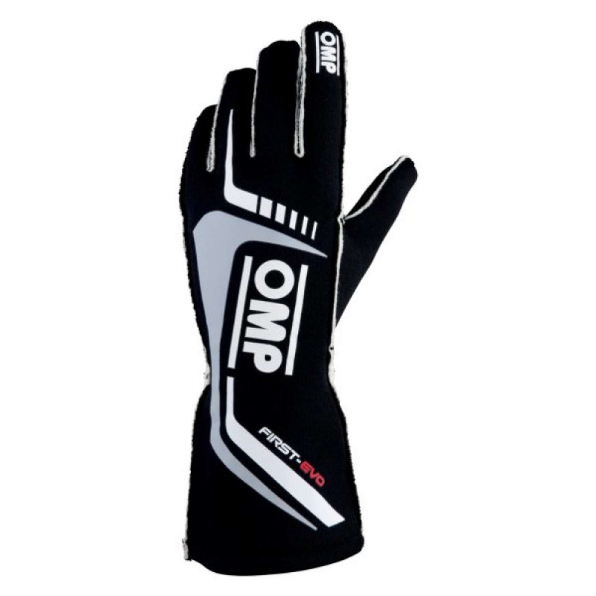 Picture of OMP First Evo Gloves Black - Size L Fia 8856-2018