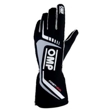 Picture of OMP First Evo Gloves Black - Size M Fia 8856-2018