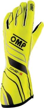 Picture of OMP One-S Gloves Fluorescent Yellow - Size Xs Fia 8556-2018