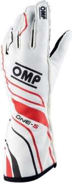 Picture of OMP One-S Gloves White - Size S Fia 8556-2018