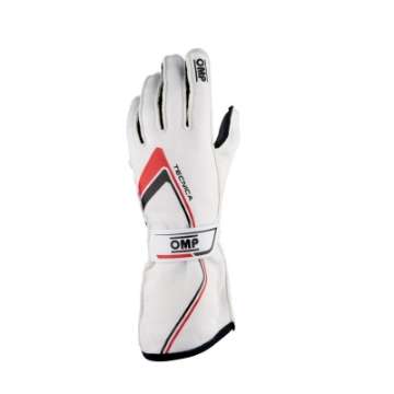 Picture of OMP Tecnica Gloves My2021 White - Size L Fia 8856-2018