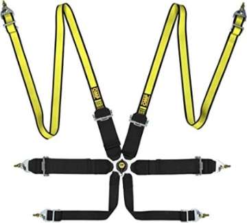 Picture of OMP First 3-2 Racing Harness Black Yellow