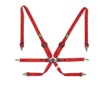 Picture of OMP Safety Harness One 2In Endurance Red Pull Down - Fia 8853-2016