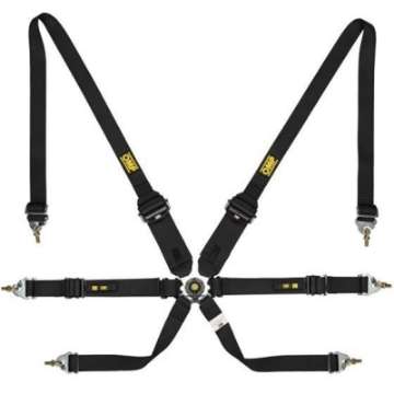 Picture of OMP Safety Harness One 2In Convertible Black Pull Up Conv Pull Down - Fia 8853-2016