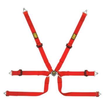 Picture of OMP Safety Harness Tecnica 2In Prototype Red Pull Up - Fia 8853-2016