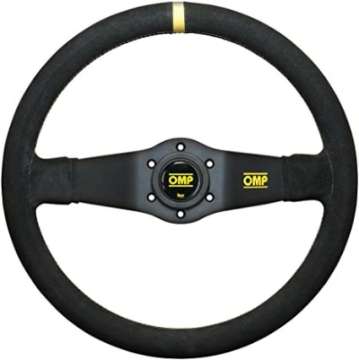 Picture of OMP Rally Dished Steering Wheel 350mm - Small Suede Black