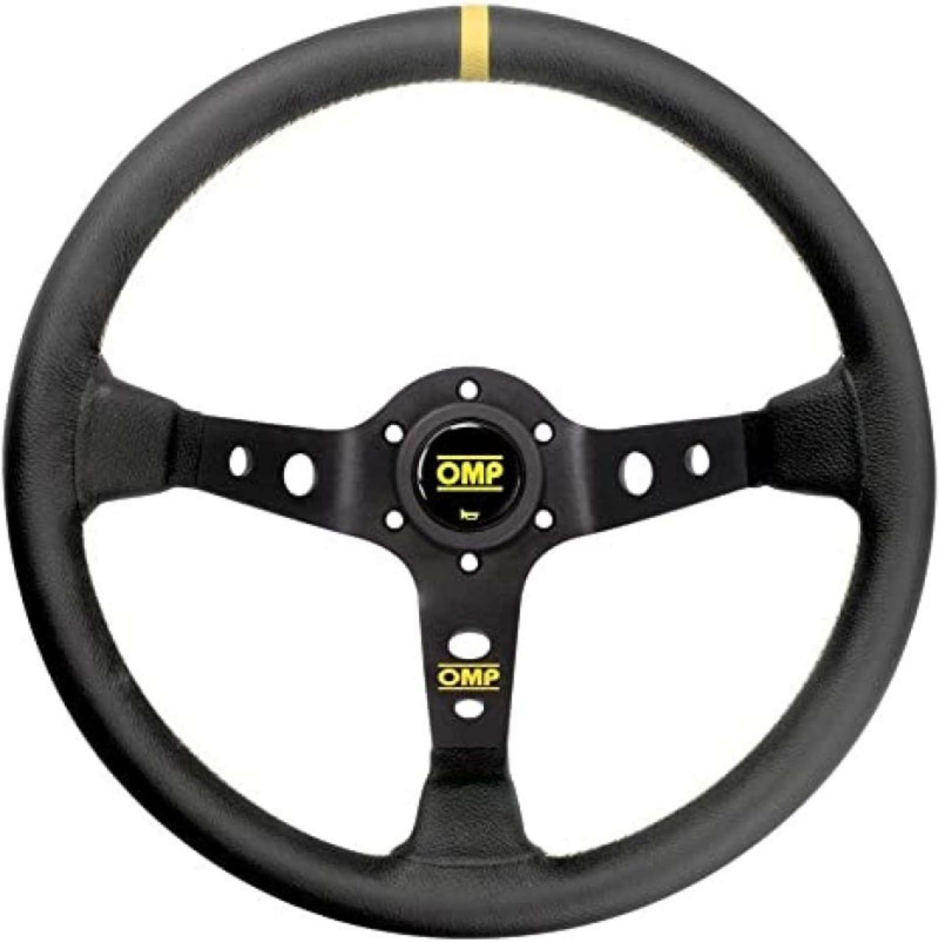 Picture of OMP Corsica Steering Wheel In Leather - Black