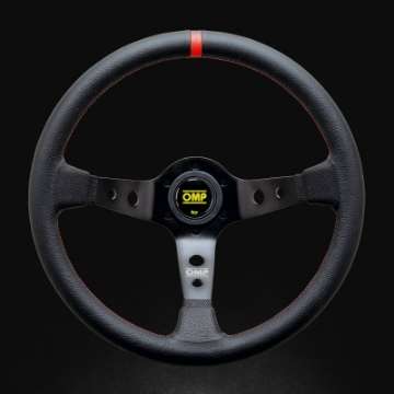 Picture of OMP Corsica Racing Steering Wheels 350mm - Black-Red