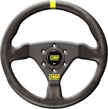 Picture of OMP Trecento Steering Wheel - Small Suede Black Leather