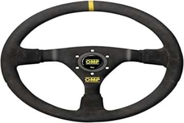 Picture of OMP WRC Mid-Depth 350mm Dished - Small Suede Black